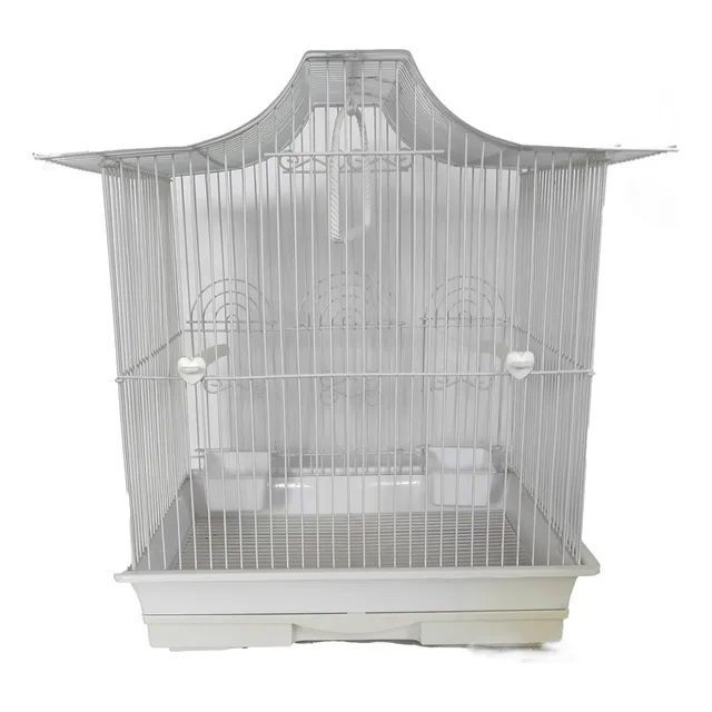 Jaula Casa Para Pajaros Aves Techo Chino Lujo 39 X 31 X 41cm