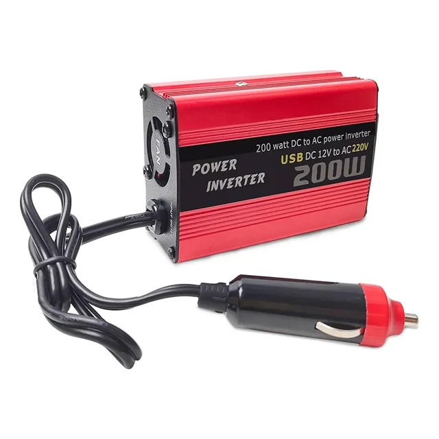 Inversor De Corriente Bk 200w 12v A 110v Para Automovil