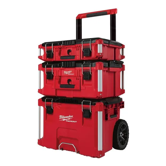Caja Herramientas 3 Niveles C/rueda 22x22x22 Milwaukee