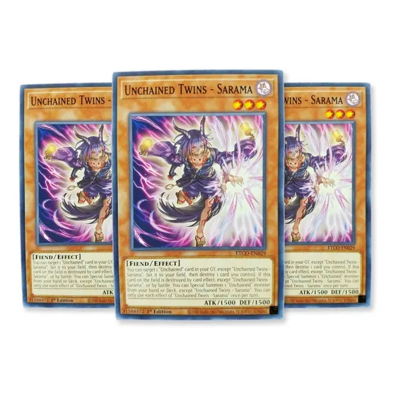 Yugi-oh! Unchained Twins Sarama Etco-en029 Comun