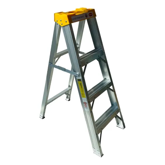 Escalera Tijera 4 Pasos En Aluminio 120cm Soporta 150kgs