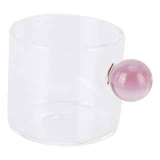 Taza De Café De Cristal Rosa, Transparente, Resistente Al Ca Taza De Café De Cristal Rosa, Transparente, Resistente Al Ca