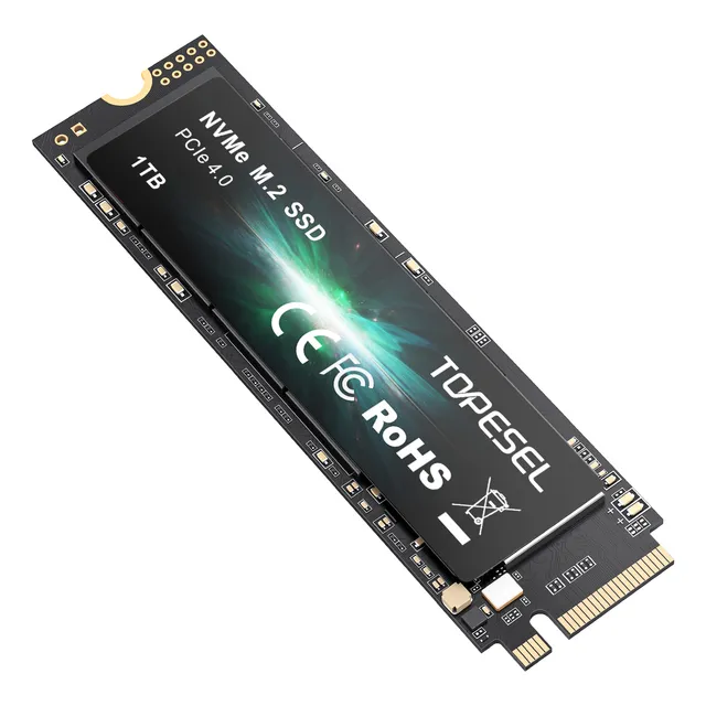 Disco Sólido Ssd Interno Topesel 1tb Pcie 4.0 Ssd 5000mb/s