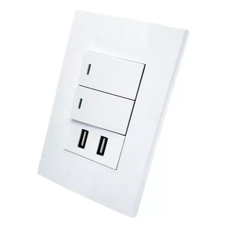 Tomada Parede C/ 2 Entrada Usb E 2 Interruptor Smartphone Tomada Parede C/ 2 Entrada Usb E 2 Interruptor Smartphone