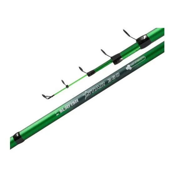 Caña Surfish Star Telescopica 3,60m Pejerrey 40g Com Grafito