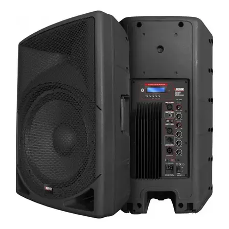 Bafle Potenciado 15 Novik Evo 360x Bluetooth 250w Rms Negro