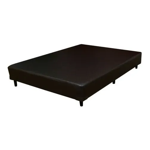 Base Sommier 2 Plazas Tapizado Eco-cuero 140x190 Reforzado