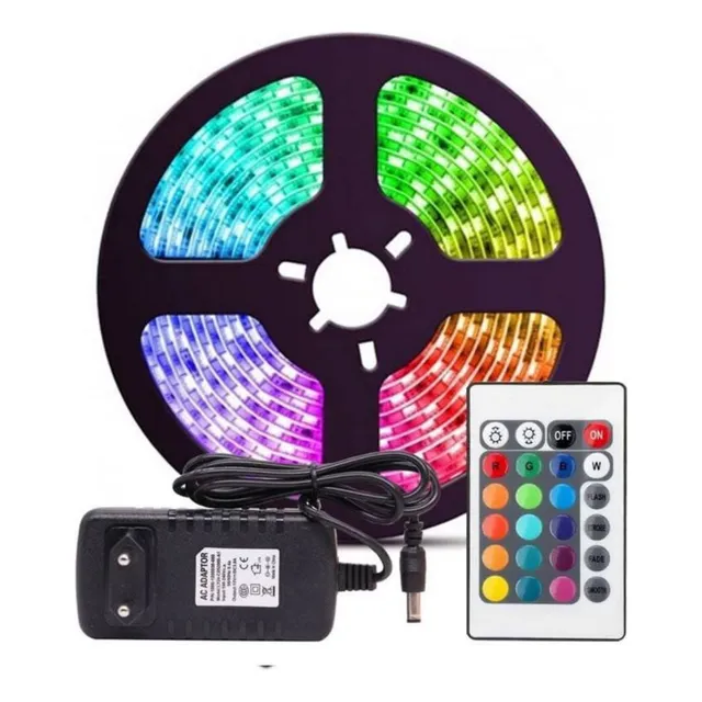 Cinta Led Rgb 05 Metros | Multicolor | Control Remoto | Ip68