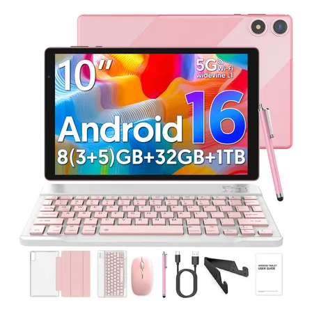 Tablet 10 Android 16 8gb Ram 32gb Wifi 6 Pink Gum