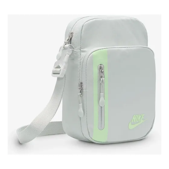 Bolso Nike Elemental Premium,  4 Lts Plata Y Verde