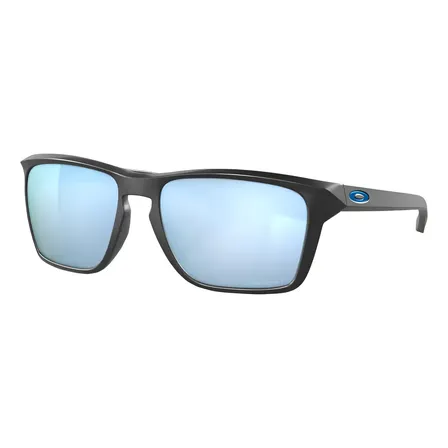 Óculos De Sol Polarizados Oakley Sylas Sylas Tamanho Standard Armação Matte Black Y Lente Deep Water