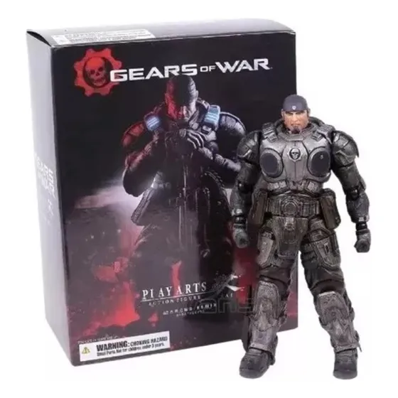 Figura Marcus Fenix Gears Of War 29 Cm Articulada Accesorios