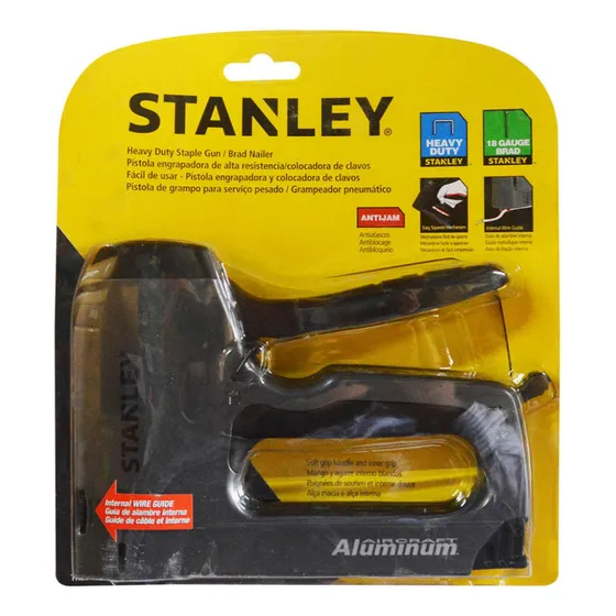 Grapadora +clavadora Tapiceria Aluminio Stanley