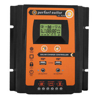 Carga Solar De Versão Curta De 12v/24v 50a Pwm E Mppt Carga Solar De Versão Curta De 12v/24v 50a Pwm E Mppt
