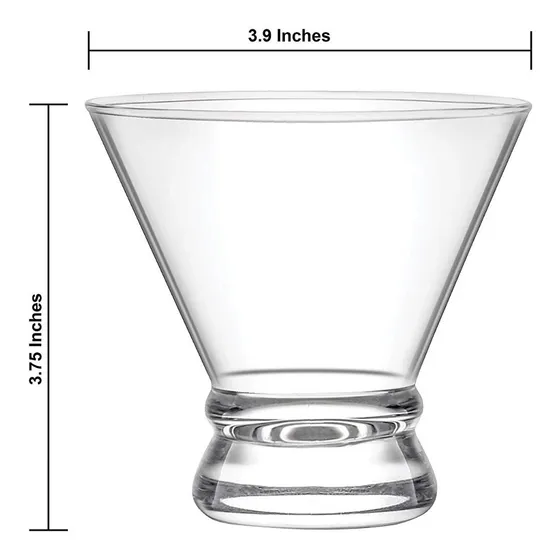 Copas De Martini Nuevas Paquete De 4 8oz