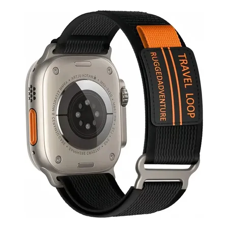 Pulseira Para Apple Watch 11 10 Ultra 49mm Se3 42/44/45/46mm Preto 44/45mm/series 12/11/10-46mm/ultra 49mm