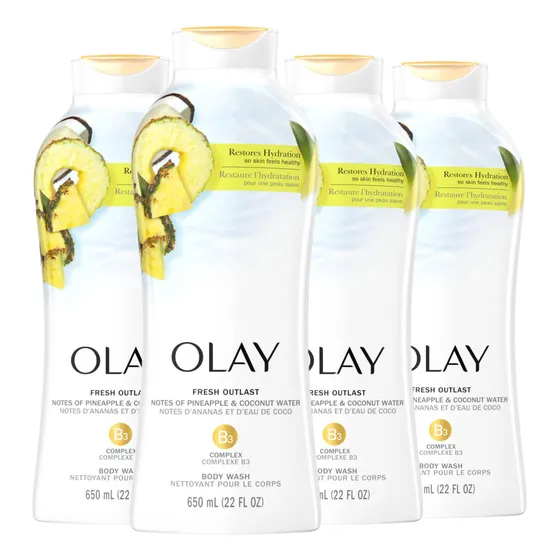Gel De Baño Olay Fresh Outlast Rejuvenecedor Con Piña Y Coco