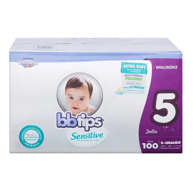 Pañales etapa 5 Chicolastic BB Tips 100p Pi Mabe