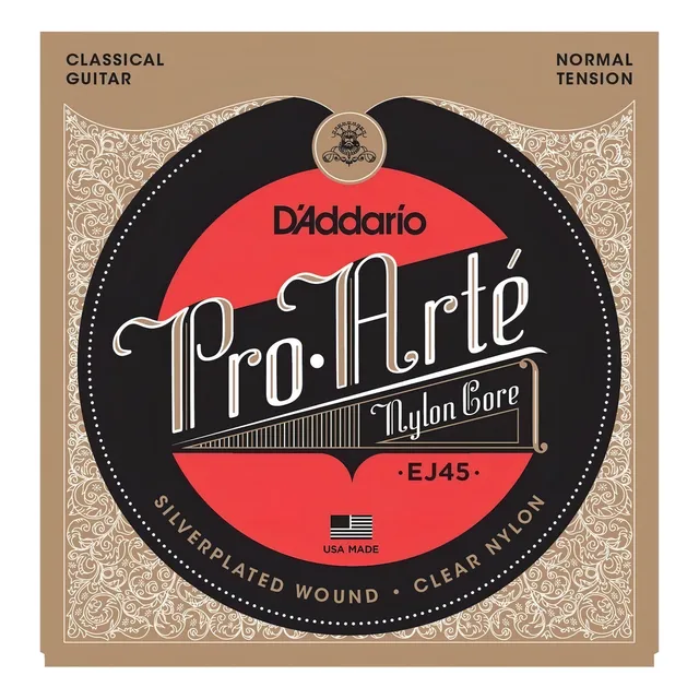 Encordado Guitarra Clásica Ej45 Nylon Tensio Normal Daddario