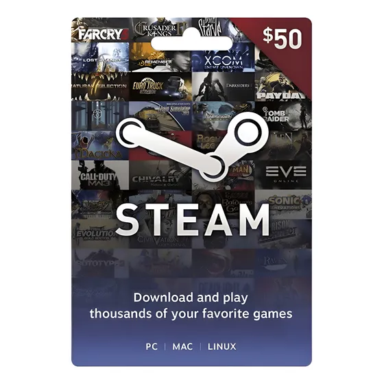Steam Gift Card 50 Usd Global - Código Original