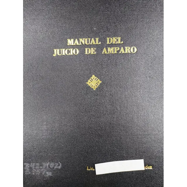 Libro Manual Del Juicio De Amparo 203f8