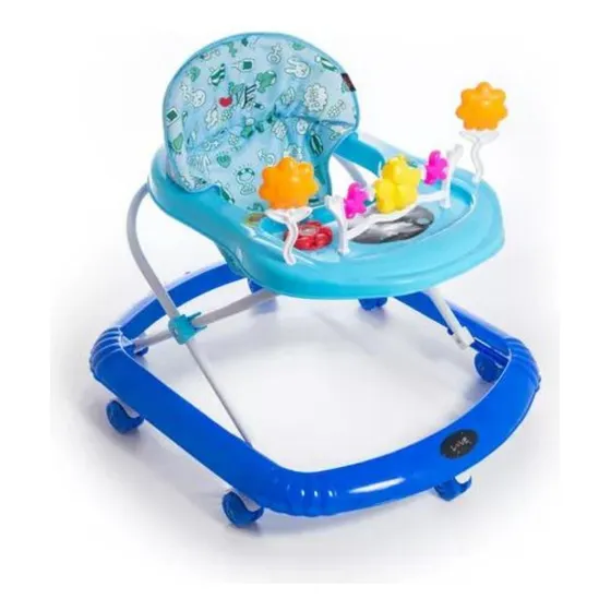 Andador Para Bebes Reforzado Con Juegos Y Musica Love Color Azul