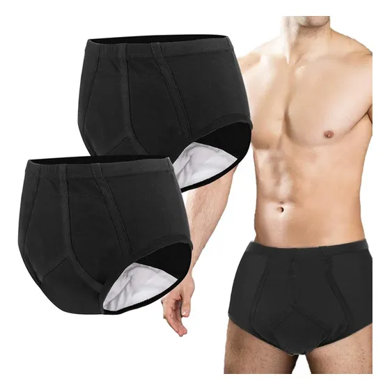 Ropa Interior Para Incontinencia De Hombres 100 % Algodón