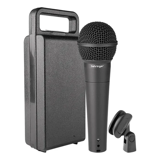 Microfone Dinâmico Behringer Com Maleta Suporte Nota Fiscal