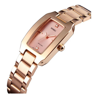 Reloj Pulsera Mujer Skmei 1400 Correa De Acero Con Estuche Reloj Pulsera Mujer Skmei 1400 Correa De Acero Con Estuche