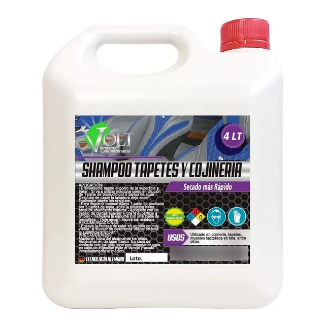 Shampoo Para Tapicería Limpieza 4 Litros