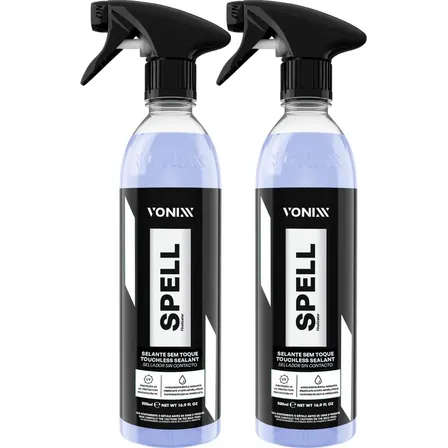 Selante Sem Toque Spell Glass Coating Vonixx 500ml Kit 2un
