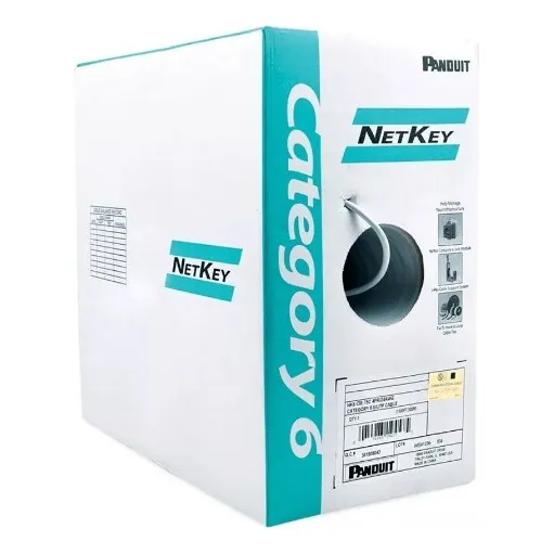 Bobina Panduit 305m Cat6 Utp Netkey Gris Nuc6c04bu-fe Reelex