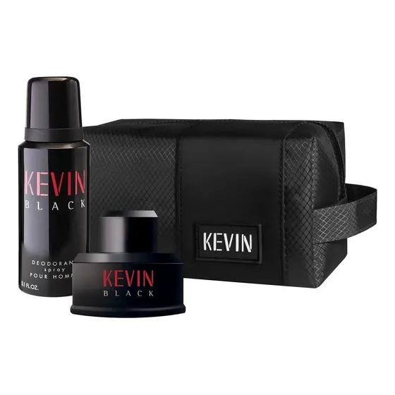 Kit Kevin Perfume + Desodorante + Neceser - Black