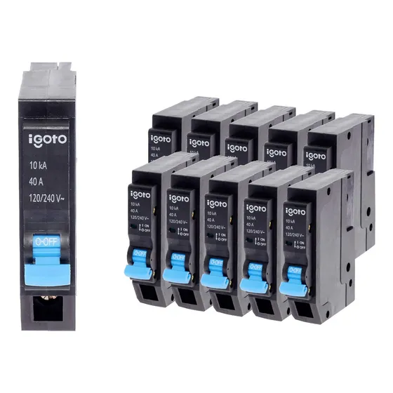 Interruptor Electrico Termomagnetico Igoto 40a 1 Polo 10 Pz