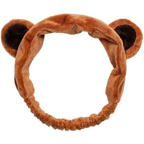 I Dew Care Face Wash Headband Brown Bear