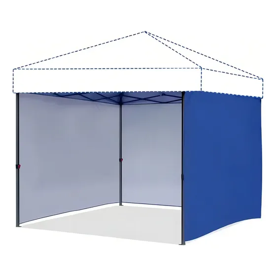 Lona Impermeable 3x3 Azul Vida Buenas Toldo Carpa Baño Plegable | Cuotas sin interés