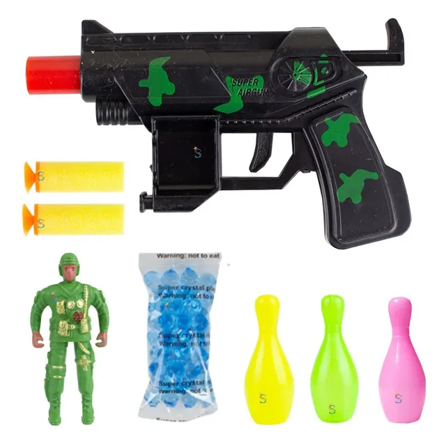 Pistola Arma De Pressão Com Dardos E  Bolas De Gel Orbez Top