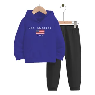 Conjunto Moletom Infantil Blusa E Calça Los Angeles Conjunto Moletom Infantil Blusa E Calça Los Angeles