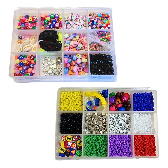 Kit Para Armar Bijou Infantil Pulseras Super Combo X 2