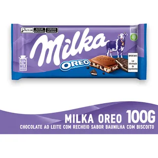 Chocolate Milka Oreo 100g - Chocolate Ao Leite - Milka Chocolate Milka Oreo 100g - Chocolate Ao Leite - Milka