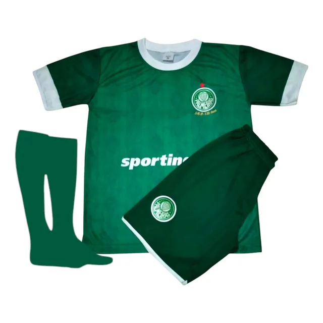 Kit Conjunto Infantil E Juvenil Diversos Times Com Meião