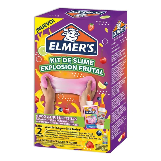 Elmer Kit Slime Explosión Frutal Fabrica De Slime Con Aroma