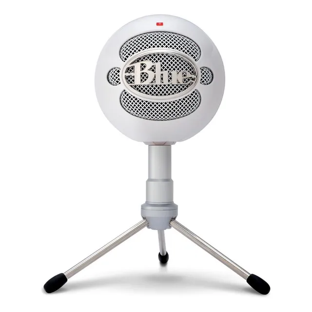 Micrófono Blue Snowball Ice Condensador Cardioide color blanco