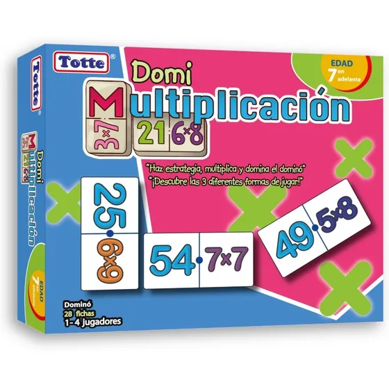 Dominó Totte De Multiplicación Con 28 Fichas