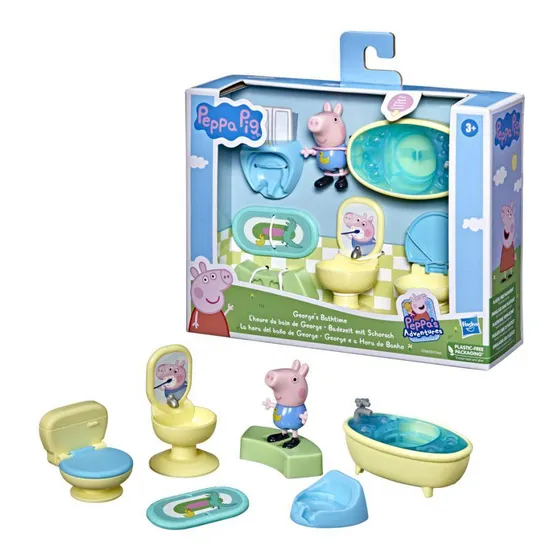 Set De Juego Peppa Pig Hora Del Baño Con George