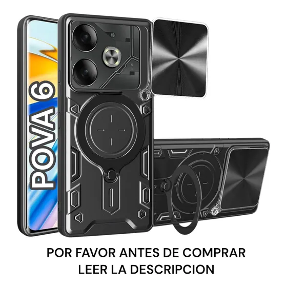 Funda P/ Tecno Pova 6 (4g) Armor Camshield + Film Caseme®