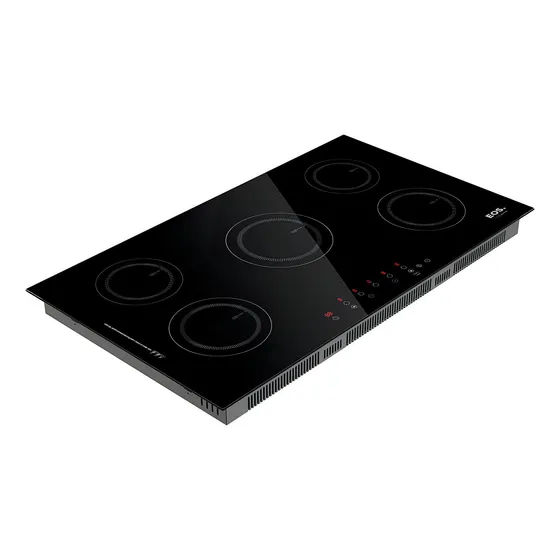 Cooktop Indução Cinco Bocas Eos 90cm Eci05ep + Conj. Panelas Preto 220v