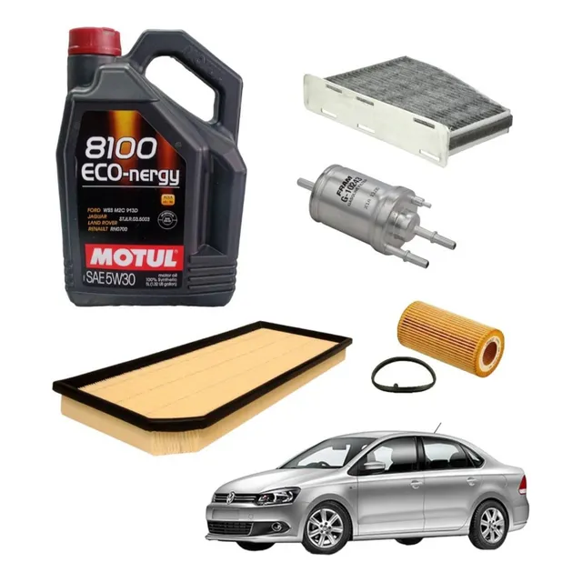 Kit Cambio De Aceite Y Filtros Vw Vento 2.0 Tsi 2011 / 2015