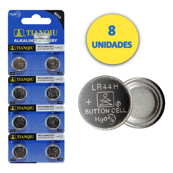 Batería Pila Ag13 Alcalina Lr44 G13 A76 Gp76a 357 Sr44w