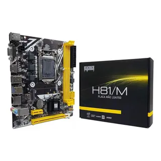Placa Mãe Revenger Intel 4 Geração Ddr3 M.2 G-h81/m Lga 1150 Preto Placa Mãe Revenger Intel 4 Geração Ddr3 M.2 G-h81/m Lga 1150 Preto
